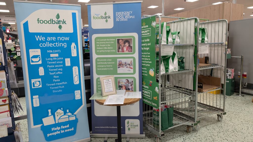 Collection point at Morrisons supermarket